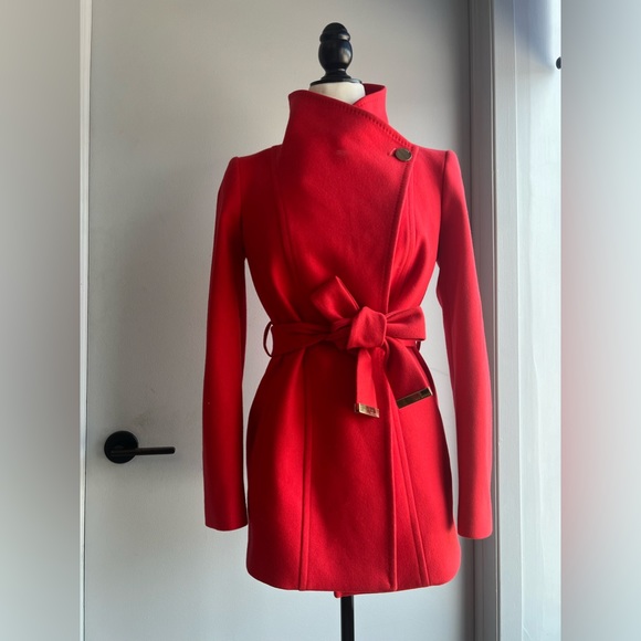 Ted Baker London Jackets & Blazers - Ted Baker London Short Wool Wrap Coat